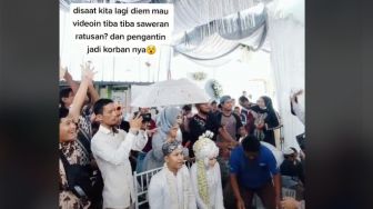 Viral Pasangan Pengantin Jadi Korban Saat Prosesi Saweran, Warganet Kesal dengan Sosok Ini