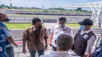 Tinjau Persiapan MotoGP Indonesia 2022, Sandiaga Uno: Harus Sukses