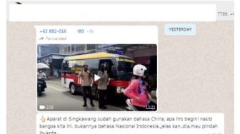 CEK FAKTA: Beredar Video Polres Singkawang Pakai Bahasa Mandarin, Benarkah?