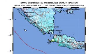Gempa 6,7 Magnitudo Guncang Sumur Pandeglang