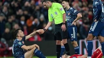 Liverpool vs Arsenal: Granit Xhaka Diusir Wasit, The Gunners Mampu Imbangi The Reds