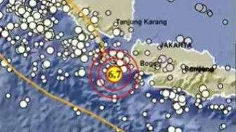 Banten Gempa Bumi Lagi, Kali Ini Lebih Lemah 5,7 Skala Richter, Pusat Gempa Susulan Masih di Sumur