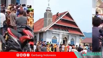 Mirip Gereja, Warga Demo Hingga Rusak Bangunan Masjid di Dompu