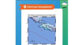 Gempa Jakarta 5,5 SR Jumat Sore Berpusat di Dalam Laut Bayah Banten, Tidak Berpotensi Tsunami