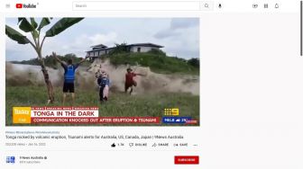 Masuk Media Asing, 3 Orang Digulung Ombak Bono Jadi Berita Tsunami Tonga
