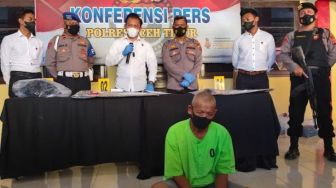 Pembunuh Wanita dengan Leher Tergorok di Aceh Timur Ditangkap, Kakinya Ditembak