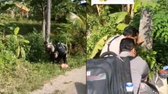 Aksi Dua Polisi saat Kawal Kotak Suara, Penuh Perjuangan, Sampai Jatuh Bangun