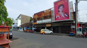 Kunker dan Hendak Resmikan Pasar Legi, Baliho Puan Maharani Mendadak 'Serbu' Kota Solo