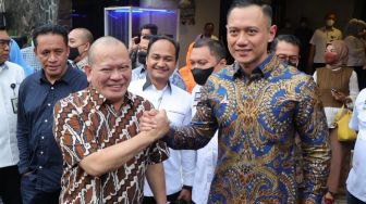 AHY Bertemu Ketua DPD La Nyalla Mattalitti, Bahas Presidential Threshold 0 Persen