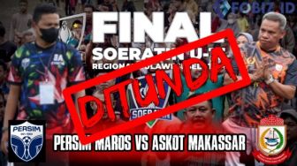 Cuaca Buruk, Final Piala Soeratin Sulsel Ditunda