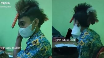 Viral Siswa Berlagak Jagoan Pakai Kemoceng di Kelas, 'Rokok' yang Dihisap Bikin Salfok