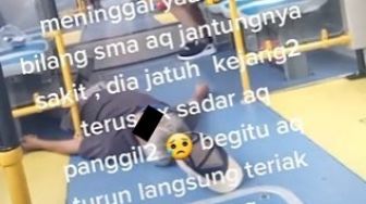 Kakek Terkapar di Bus, Cewek Ini Rekam Sambil Tanya Itu Pingsan Atau Meninggal