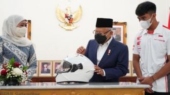 Dukung Mario Suryo Aji Balapan di Moto3 GP 2022, Wapres Maruf Amin: Kami Bangga