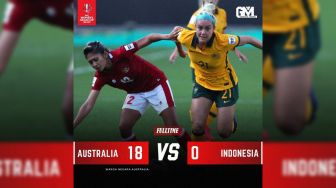 Skor 18-0, Ternyata Timnas Putri Australia Turunkan Tim Terbaik Kontra Indonesia