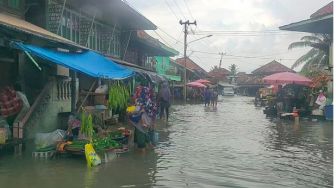Sungai Sebagut Meluap, Jalan Lintas Provinsi di Pali Banjir