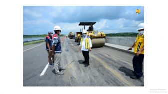 Tinjau Perbaikan Tol di Lampung, Ini Instruksi Menteri PUPR Basuki Hadimuljono