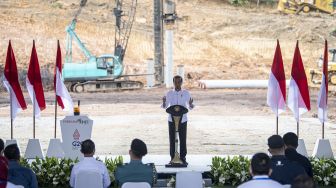 Presiden Joko Widodo Resmikan Pembangunan Proyek Hilirisasi Batu Bara Menjadi DME