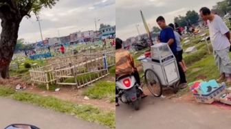 Viral Kuburan Jadi Pasar sampai Ada Odong-odong, Publik Nangis: Ini Baru Pasar Gaib