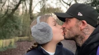 Jelang Hari Valentine Putrinya Ngaku Naksir Orang, David Beckham "Cemburu"