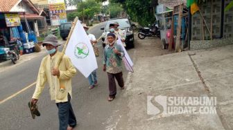 Adukan Nasib ke Presiden Jokowi, Puluhan Petani Jalan Kaki dari Sukabumi Selatan ke Istana Merdeka