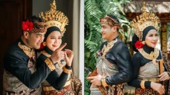 10 Potret Prewedding Venna Melinda dan Ferry Irawan Bertema Adat Bali, Perut Buncit Jadi Sorotan
