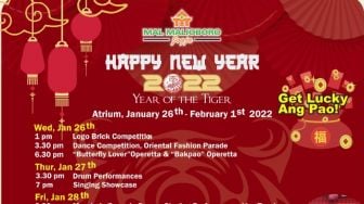 Sambut Imlek, Malioboro Mall Gelar Event Happy New Year 2022: Year of the Tiger