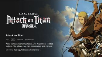 Link Nonton Attack on Titan Sub Indo, Final Season Kisah Eren Yeager secara Legal dengan Kualitas HD