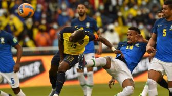 Diwarnai Tensi Panas, Ekuador vs Brasil Imbang 1-1
