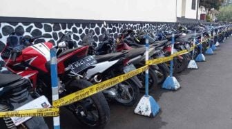 Melanggar Peraturan Lalu Lintas, Ratusan Sepeda Motor Knalpot Bising Diamankan Polres Majalengka