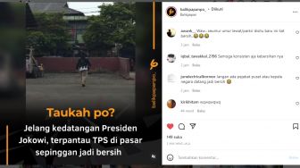 Presiden Jokowi dan Wakil Presiden Ma'ruf Amin ke Balikpapan, TPS di Pasar Sepinggan Auto Bersih Total: Wqwqwqwq