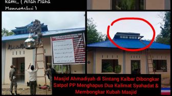 Masjid Jemaah Ahmadiyah Dibongkar dan Kalimat Syahadatnya Dicopot, Guntur Romli Murka