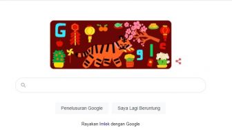 Rayakan Imlek, Google Doodle Macan Didominasi Warna Merah Tampil Meriah