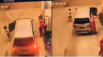 Kocaknya Penumpang Salah Masuk Mobil Saat Isi Bensin di SPBU, Publik: Malunya Sampai ke Ubun-Ubun