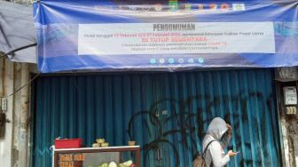 Suasana Pasar Lama Tangerang yang Ditutup Sementara Mulai Hari Ini, Pedagang Ada yang Belum Tahu