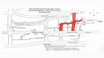 Upacara Mesuci, Sejumlah Jalan di Legian Akan Ditutup