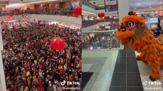 Ramai Lautan Manusia Saat Perayaan Imlek di Mall, Publik Auto Ngamuk: Entar Giliran Lebaran PPKM Tingkat Dewa
