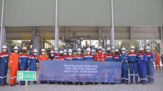 Pertamina Sukses Uji Coba Penyaluran Minyak Pertama Proyek Pipa Rokan