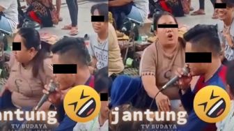 Sudah Syahdu Menyanyi, Wanita Ini Auto Senam Jantung Saat Tiba-tiba Rekan Duet Jadi Rocker: Untung Ra Dipancal