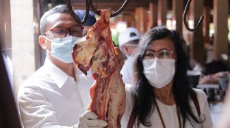 DKPP Bantul Gelar Sidak Daging di Pasar Bantul, Begini Hasilnya
