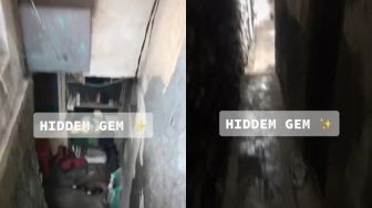 Viral Penampakan Warung Terpencil di Gang Disebut &#039;Hidden Gem&#039;, Warganet Penasaran: Kalau Banjir Bagaimana?