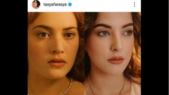 Doppelganger! Begini Potret Tasya Farasya Tirukan Make Up Rose Titanic