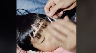 Potong Rambut Anak Tanpa Drama, Seorang Ibu Bagikan Trik Cerdas Pakai Selotip