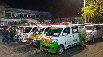 Jenazah Kecelakaan Bus Pariwisata di Imogiri Tiba di RSUD Sukoharjo, Belasan Ambulans Bersiap ke Polokarto