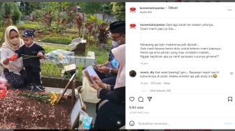 Gala Sky Andriansyah ke Makam Vanessa Angel dan Bibi Andriansyah, Warganet Sindir Doddy Sudrajat yang Dengki