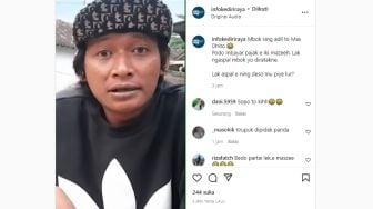 Pengaspalan Jalan Tak Merata, Pemuda Ini Viral Sindir Bupati Kediri