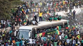 Senegal Disambut Lautan Fans Usai Juara Piala Afrika 2021