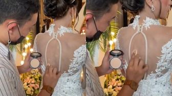 Heboh Pengantin Pakai Gaun Model Punggung Bolong, MUA Gercep Tutupi Bekas Kerokan