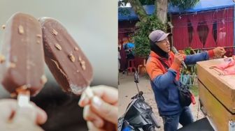 Viral! Penjual Es Krim Bersuara Merdu Jualan di Hajatan, Bikin Warganet Kagum