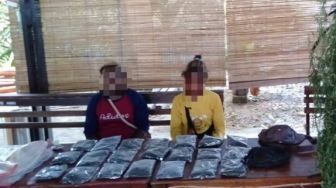 Polda Papua Tangkap Pasangan Suami Istri Pemilik Kebun Ganja di Kabupaten Keerom