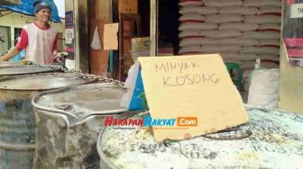 Pedagang Minyak Goreng di Pasar Banjar Sudah 4 Hari Tak Jualan karena Kehabisan Stok